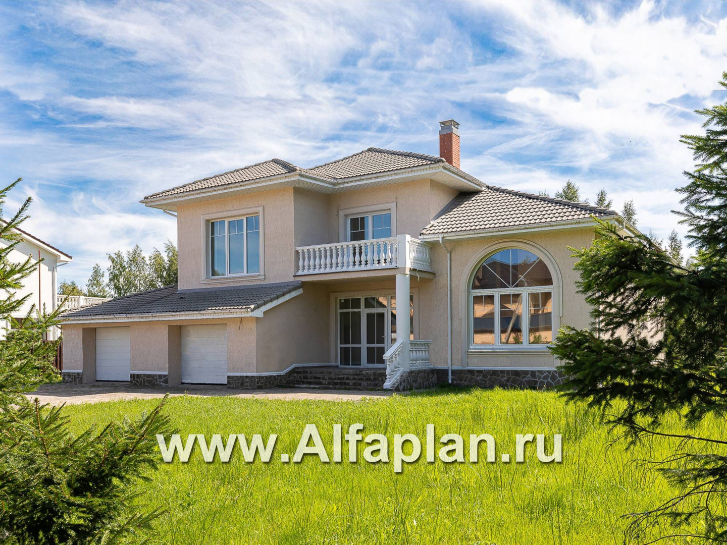 Проекты домов Альфаплан - «Тургенев» - русская усадьба, в классическом стиле - дополнительное изображение №2