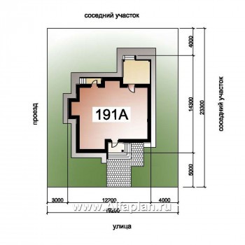 «Прагма» - проект двухэтажного дома из газобетона, с террасой, план с кабинетом на 1 эт - превью дополнительного изображения №10